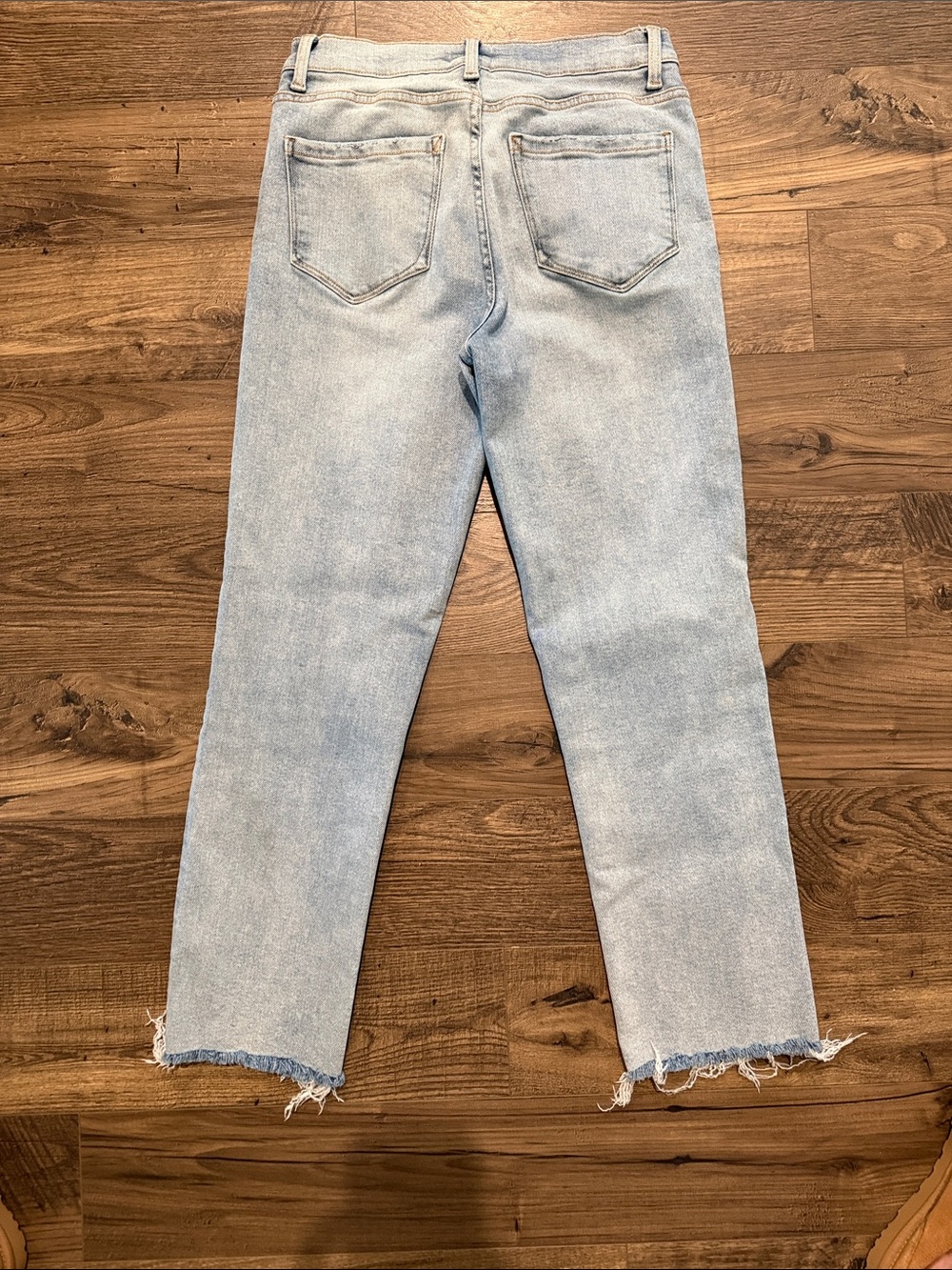 Kensie Jeans The Allie High Rise Straight Light Blue - Picture 4 of 5